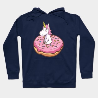 Donut disturb - Cute little unicorn on a donut you and your kids would love! - Available in stickers, clothing, etc Hoodie